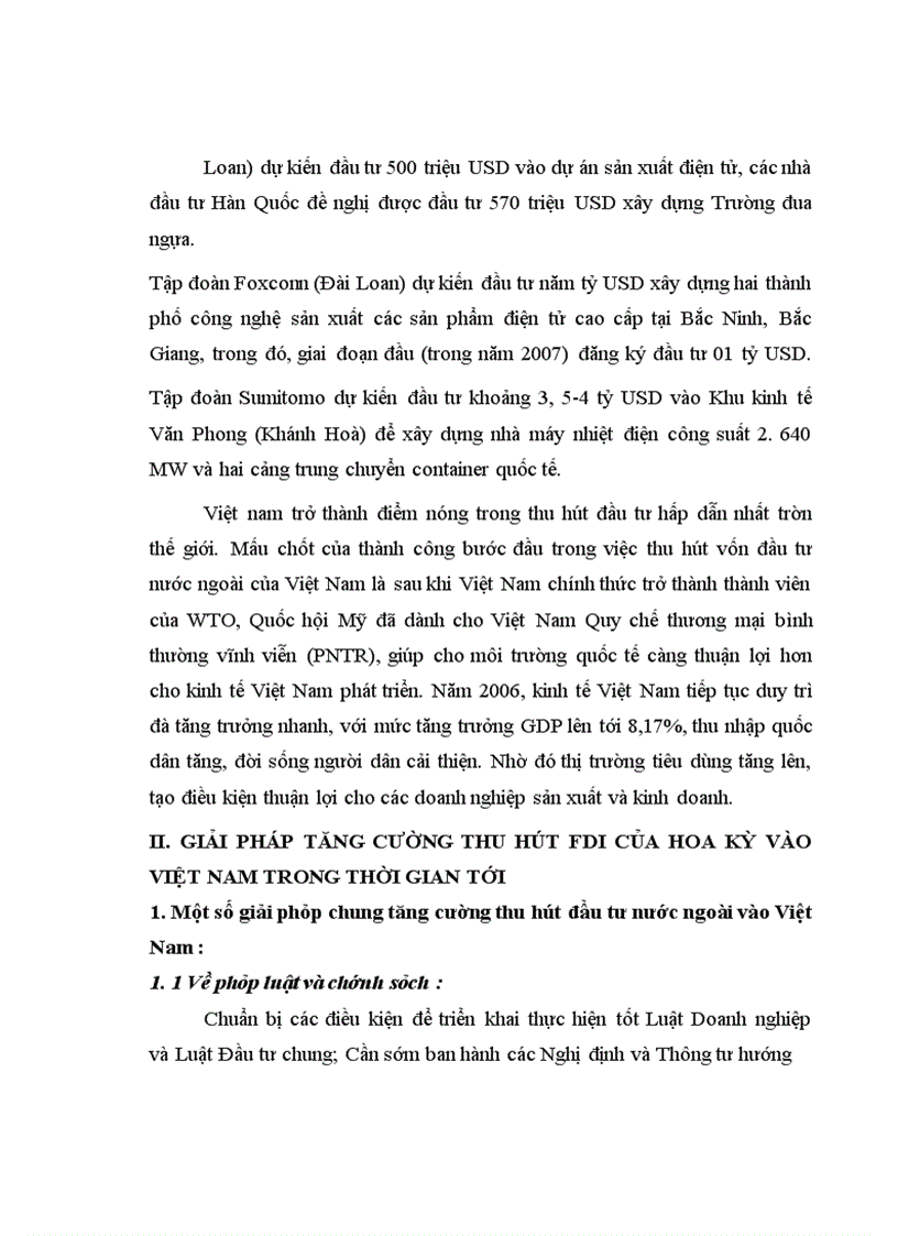 image for page Đầu tư trực tiếp của Hoa Kỳ vào Việt Nam . Thực trạng và giải pháp