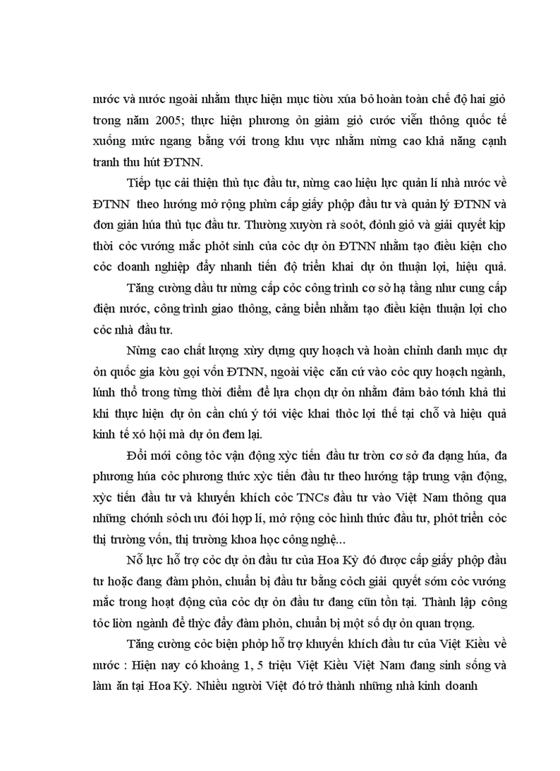 image for page Đầu tư trực tiếp của Hoa Kỳ vào Việt Nam . Thực trạng và giải pháp