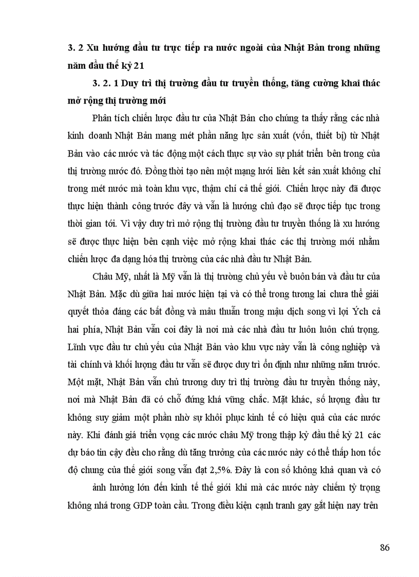 image for page Tình hình đầu tư trực tiếp ra nước ngoài của Nhật Bản trong thập kỷ 90 và một số giải pháp nhằm tăng cường thu hút đầu tư của Nhật Bản vào Việt Nam