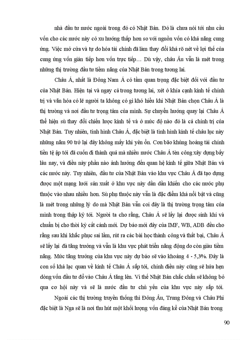 image for page Tình hình đầu tư trực tiếp ra nước ngoài của Nhật Bản trong thập kỷ 90 và một số giải pháp nhằm tăng cường thu hút đầu tư của Nhật Bản vào Việt Nam