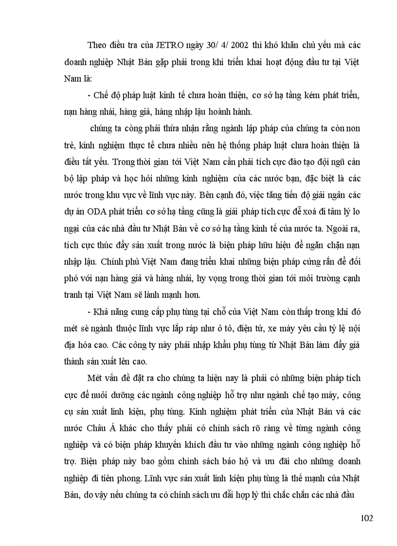 image for page Tình hình đầu tư trực tiếp ra nước ngoài của Nhật Bản trong thập kỷ 90 và một số giải pháp nhằm tăng cường thu hút đầu tư của Nhật Bản vào Việt Nam