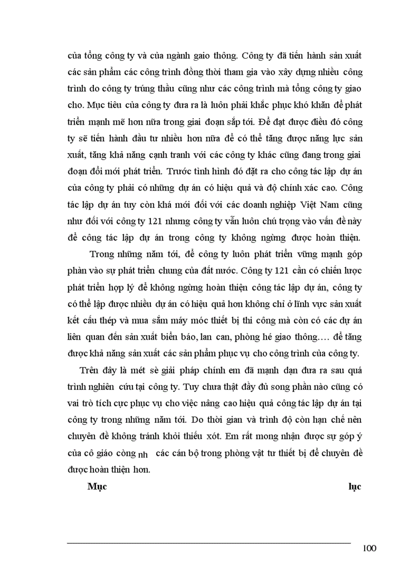 image for page Một số giải pháp nhằm hoàn thiện công tác lập dự án tại công ty cơ khí xây dựng công trình giao thông 121