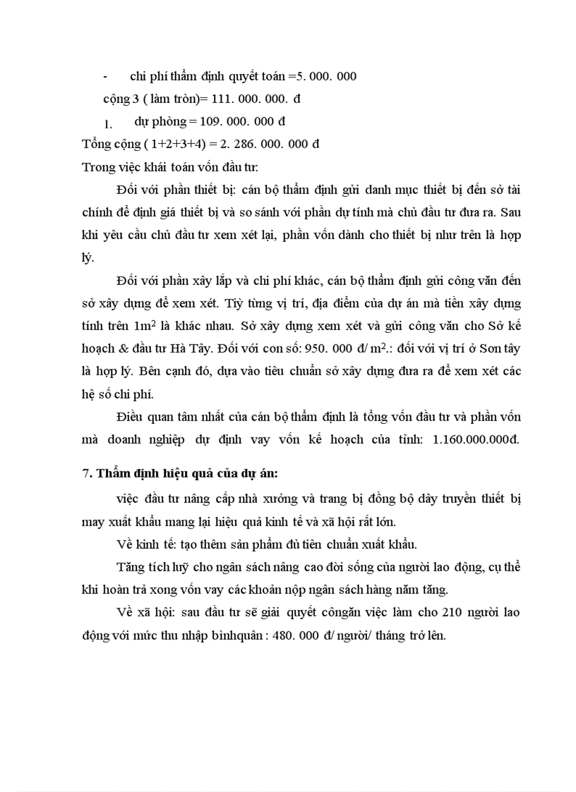 image for page Một số ý kiến về công tác thẩm định dự án đầu tư tại Sở kế hoạch & đầu tư Hà Tây