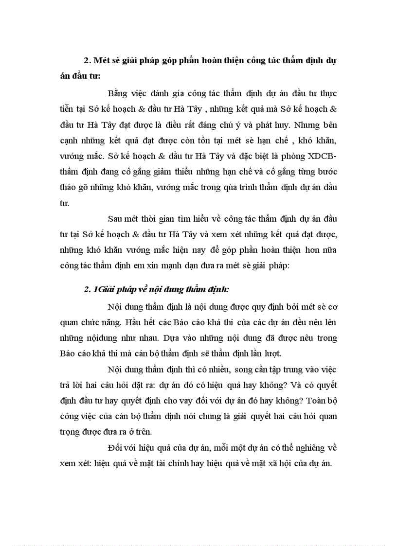 image for page Một số ý kiến về công tác thẩm định dự án đầu tư tại Sở kế hoạch & đầu tư Hà Tây