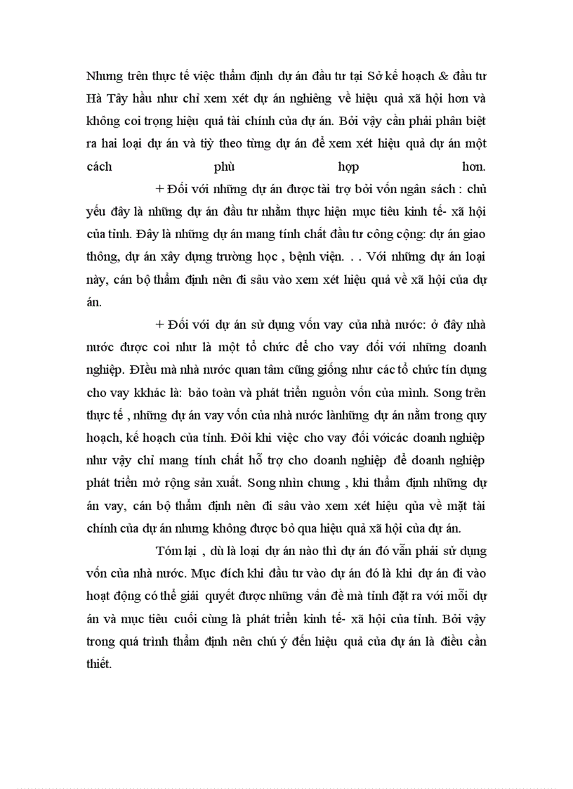 image for page Một số ý kiến về công tác thẩm định dự án đầu tư tại Sở kế hoạch & đầu tư Hà Tây