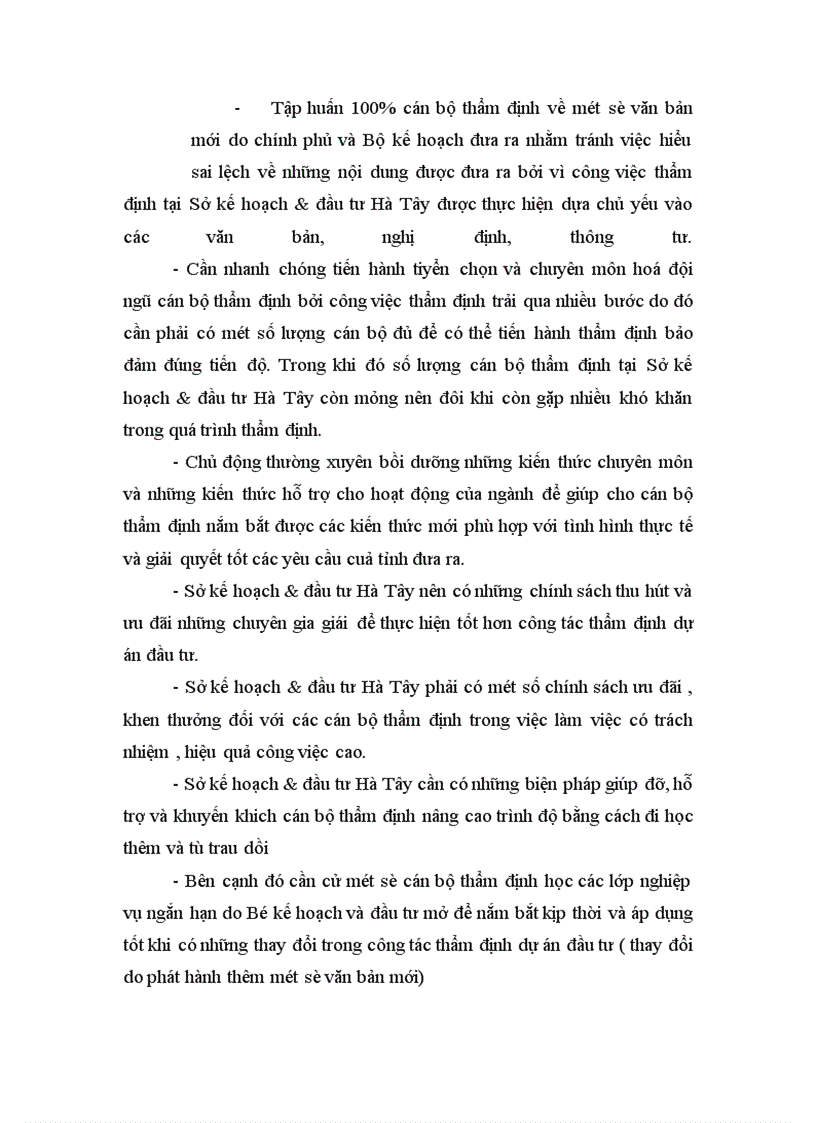 image for page Một số ý kiến về công tác thẩm định dự án đầu tư tại Sở kế hoạch & đầu tư Hà Tây