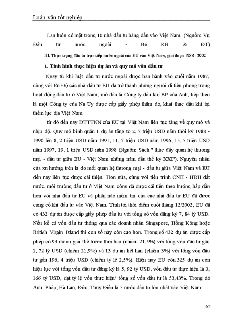 image for page Đầu tư trực tiếp nước ngoài của EU vào Việt Nam - Thực trạng và giải pháp