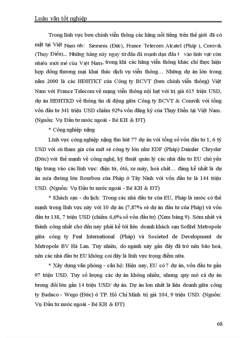 image for page Đầu tư trực tiếp nước ngoài của EU vào Việt Nam - Thực trạng và giải pháp