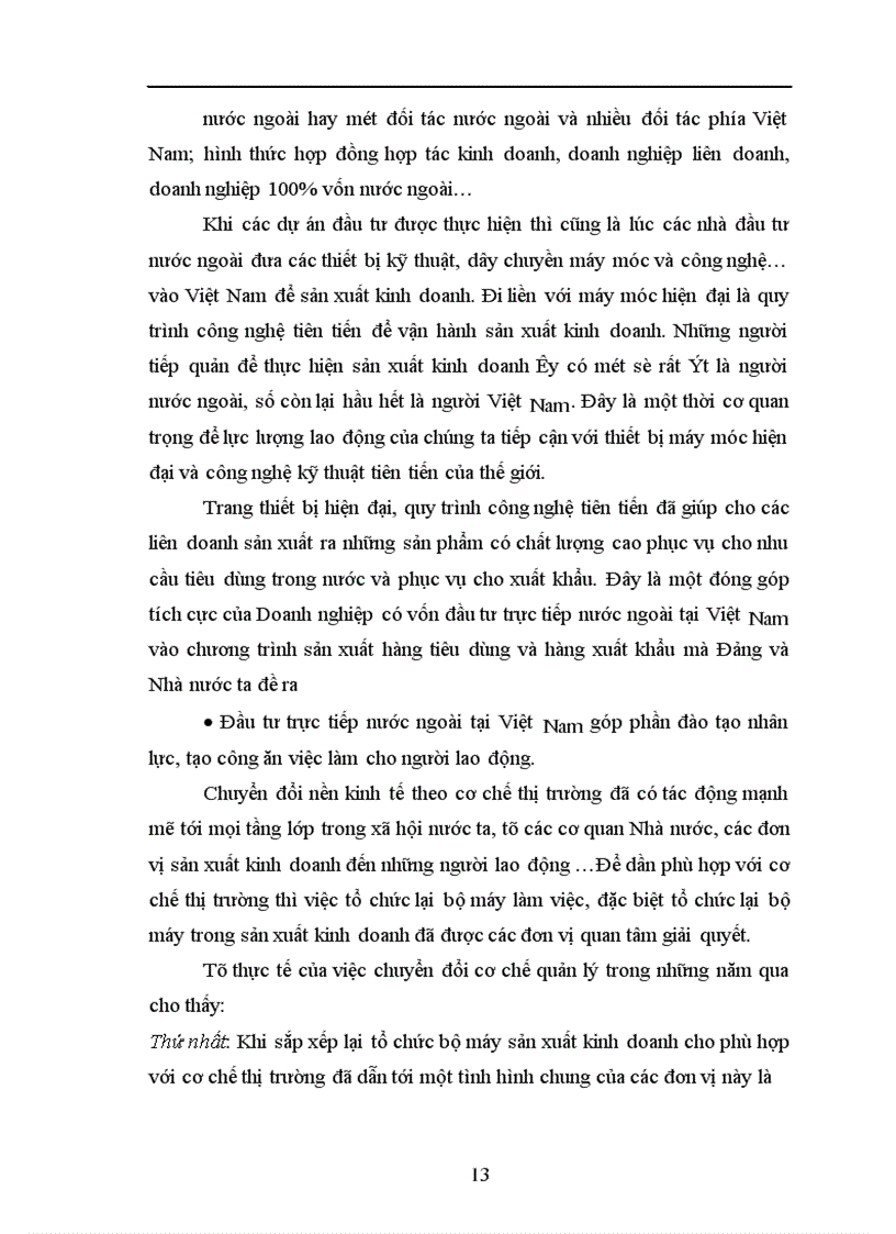 image for page Tác động của đầu tư trực tiếp nước ngoài tới hoạt động xuất nhập khẩu của Công ty kinh doanh và xuất nhập khẩu Viglacera.