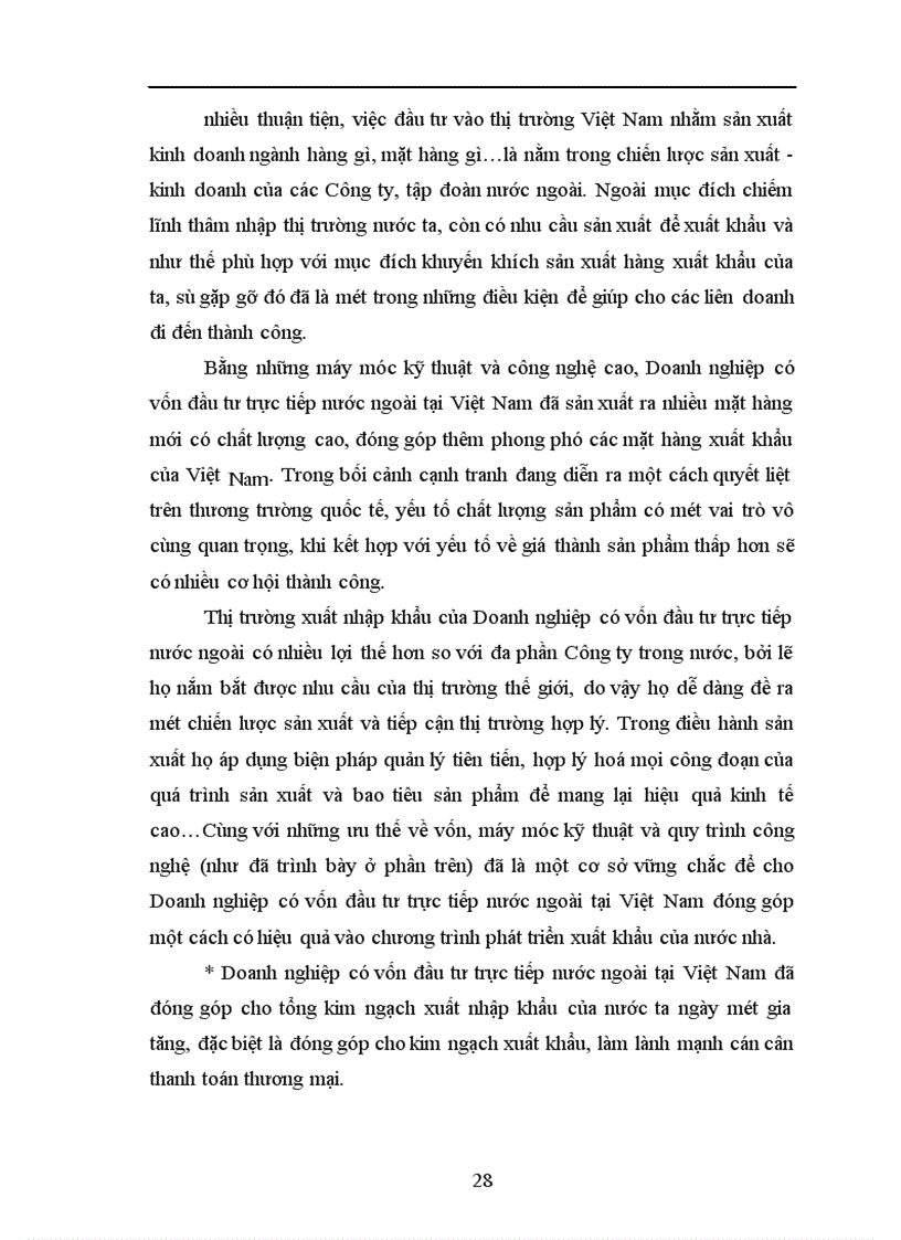 image for page Tác động của đầu tư trực tiếp nước ngoài tới hoạt động xuất nhập khẩu của Công ty kinh doanh và xuất nhập khẩu Viglacera.
