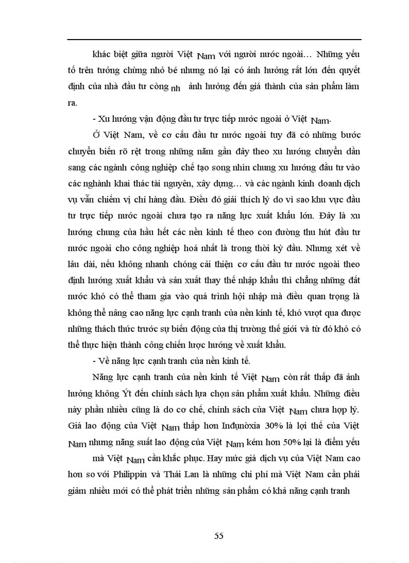 image for page Tác động của đầu tư trực tiếp nước ngoài tới hoạt động xuất nhập khẩu của Công ty kinh doanh và xuất nhập khẩu Viglacera.