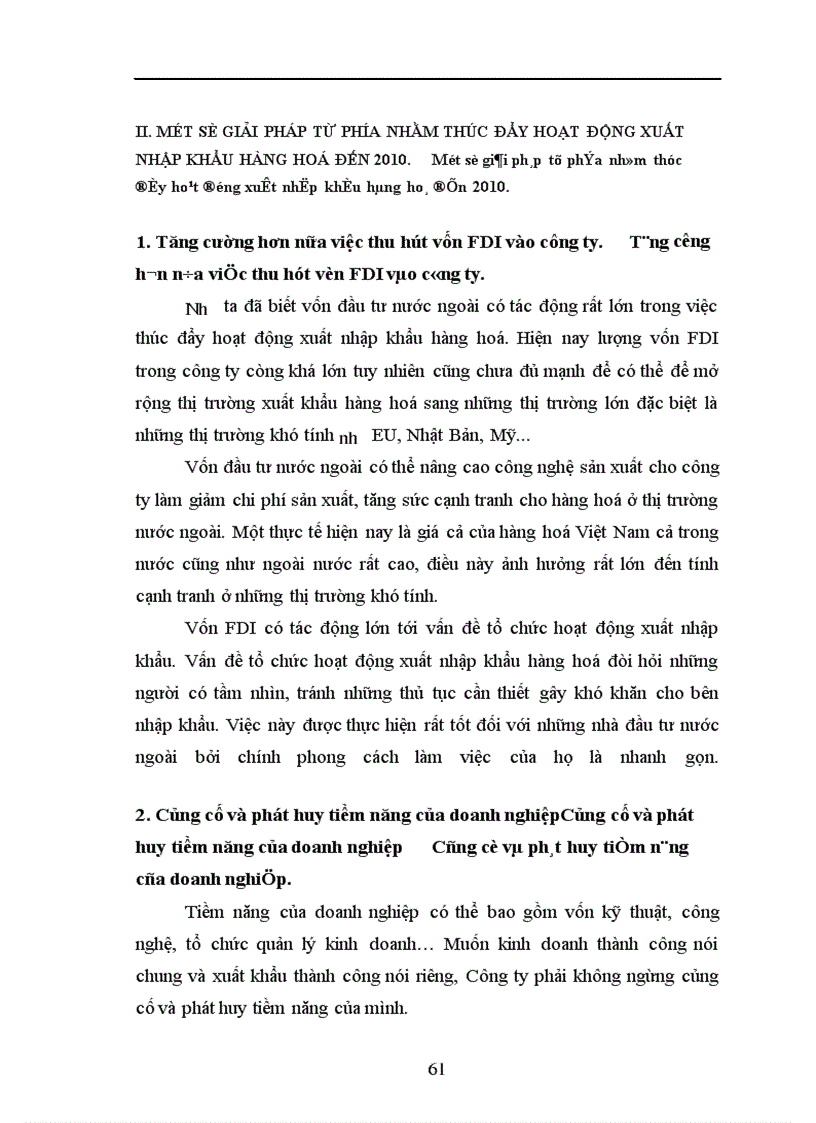 image for page Tác động của đầu tư trực tiếp nước ngoài tới hoạt động xuất nhập khẩu của Công ty kinh doanh và xuất nhập khẩu Viglacera.