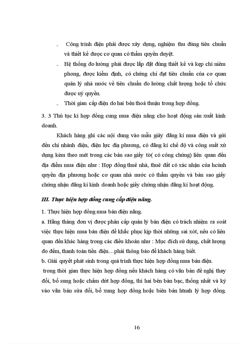 image for page Thực tiễn kí kết về hợp đồng cung cấp điện năng tại công ty điện lực Hà Tây