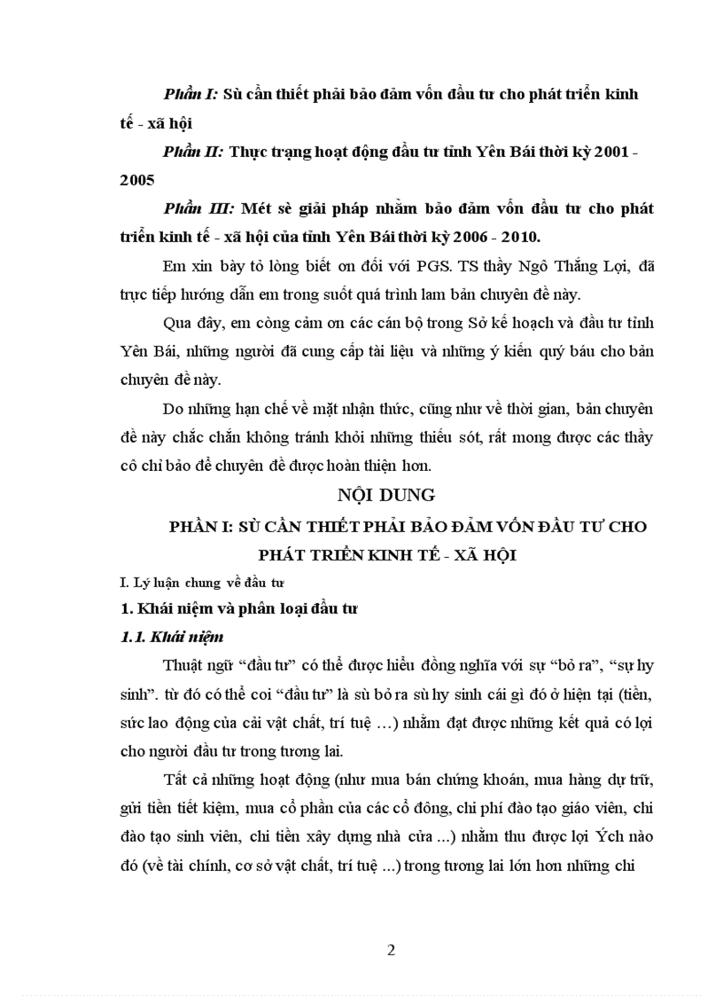 image for page Một số giải pháp nhằm bảo đảm vốn đầu tư cho phát triển kinh tế - xã hội trên địa bàn tỉnh Yên Bái thời kỳ 2006-2010