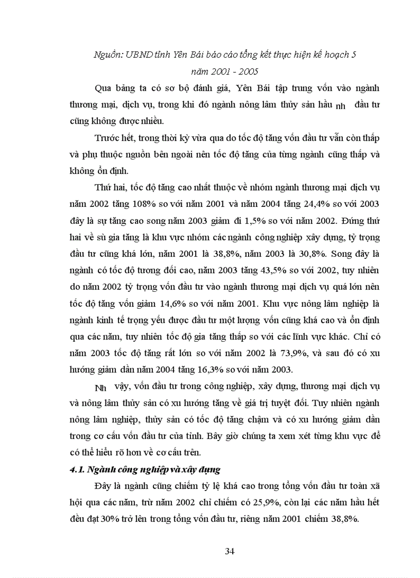 image for page Một số giải pháp nhằm bảo đảm vốn đầu tư cho phát triển kinh tế - xã hội trên địa bàn tỉnh Yên Bái thời kỳ 2006-2010