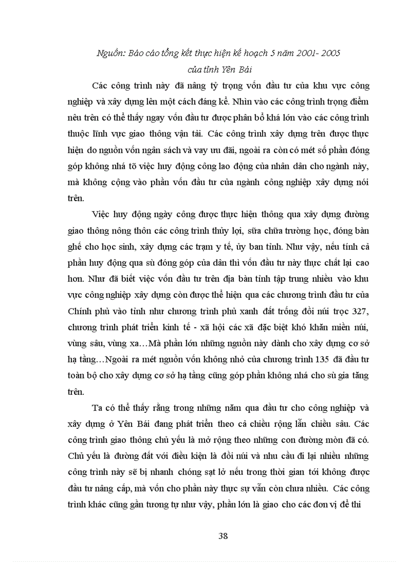 image for page Một số giải pháp nhằm bảo đảm vốn đầu tư cho phát triển kinh tế - xã hội trên địa bàn tỉnh Yên Bái thời kỳ 2006-2010