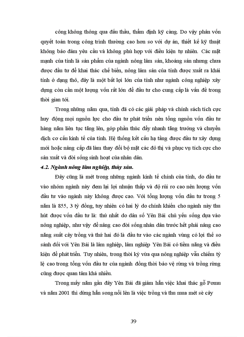 image for page Một số giải pháp nhằm bảo đảm vốn đầu tư cho phát triển kinh tế - xã hội trên địa bàn tỉnh Yên Bái thời kỳ 2006-2010