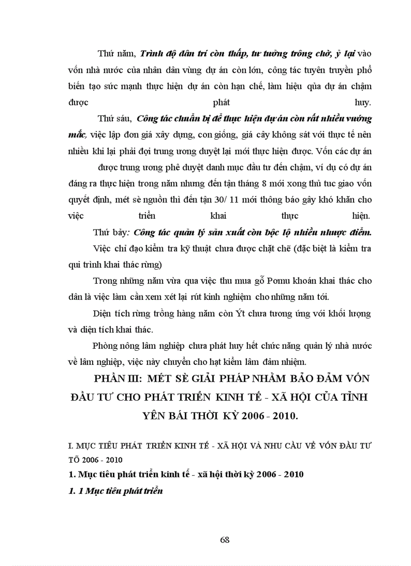 image for page Một số giải pháp nhằm bảo đảm vốn đầu tư cho phát triển kinh tế - xã hội trên địa bàn tỉnh Yên Bái thời kỳ 2006-2010