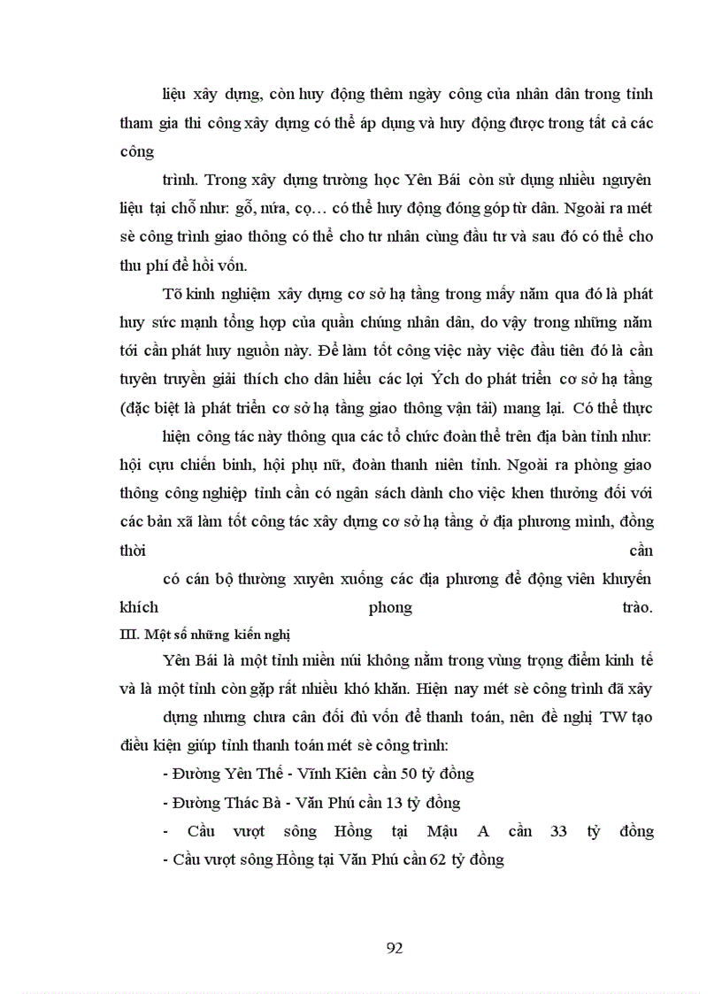 image for page Một số giải pháp nhằm bảo đảm vốn đầu tư cho phát triển kinh tế - xã hội trên địa bàn tỉnh Yên Bái thời kỳ 2006-2010