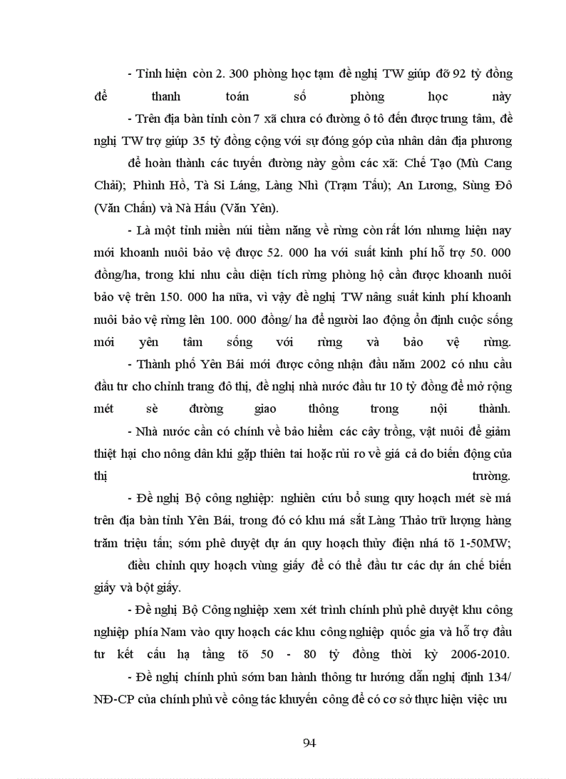 image for page Một số giải pháp nhằm bảo đảm vốn đầu tư cho phát triển kinh tế - xã hội trên địa bàn tỉnh Yên Bái thời kỳ 2006-2010