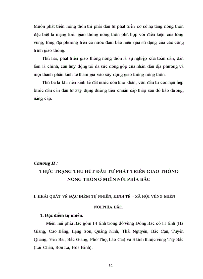 image for page Một số giải pháp thu hút vốn đầu tư phát triển giao thông nông thôn ở miền núi phía Bắc trong thời kỳ CNH-HĐH nông nghiệp nông thôn