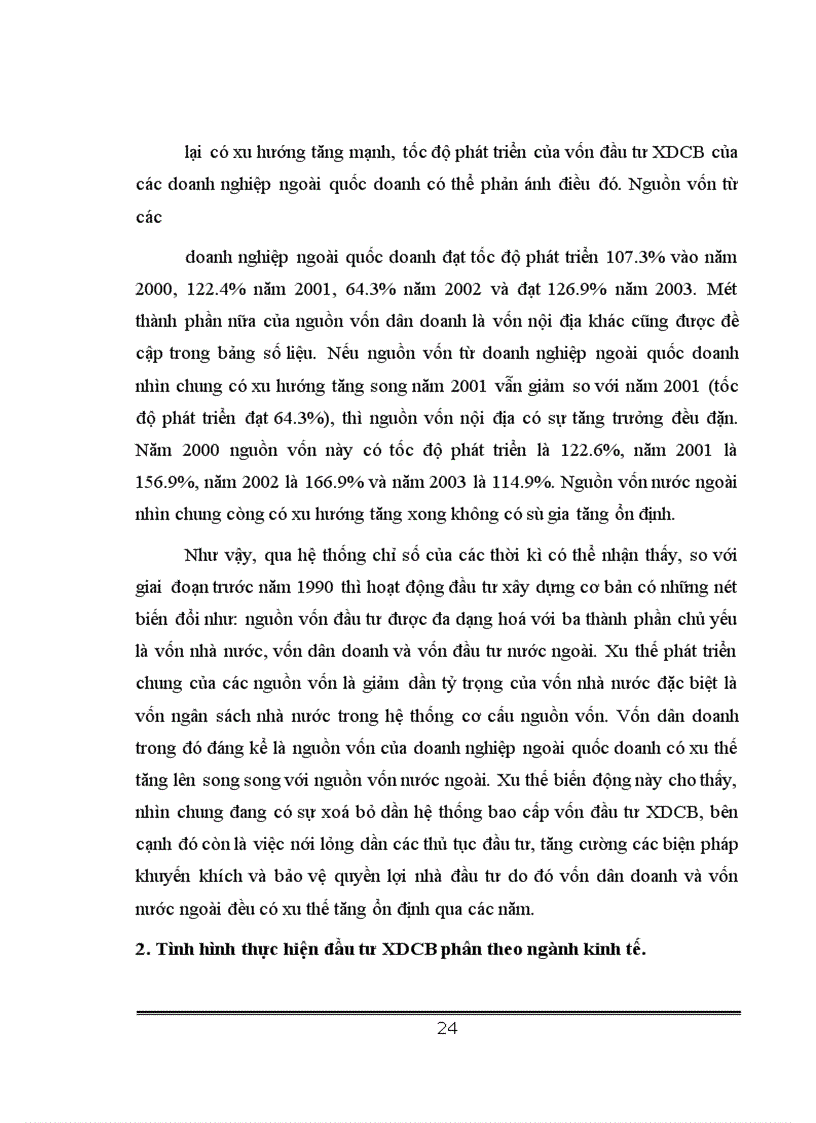 image for page Phân tích tính hình thực hiện đầu tư xây dựng cơ bản tại Việt Nam giai đoạn 1990-2004
