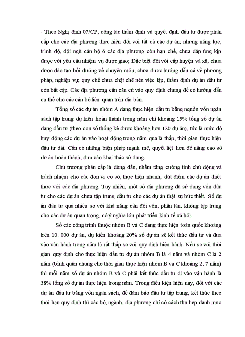 image for page Thực trạng công tác giám sát, đánh giá đầu tư đối với các dự án đầu tư tại vụ thẩm định và giám sát đầu tư.