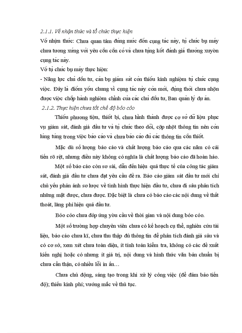 image for page Thực trạng công tác giám sát, đánh giá đầu tư đối với các dự án đầu tư tại vụ thẩm định và giám sát đầu tư.