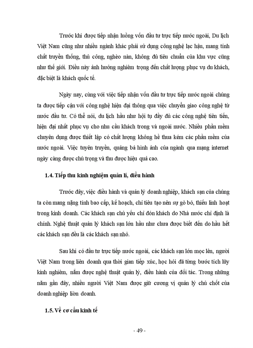 image for page Thực trạng và giải pháp nhằm tăng cường thu hút FDI vào ngành du lịch Việt Nam
