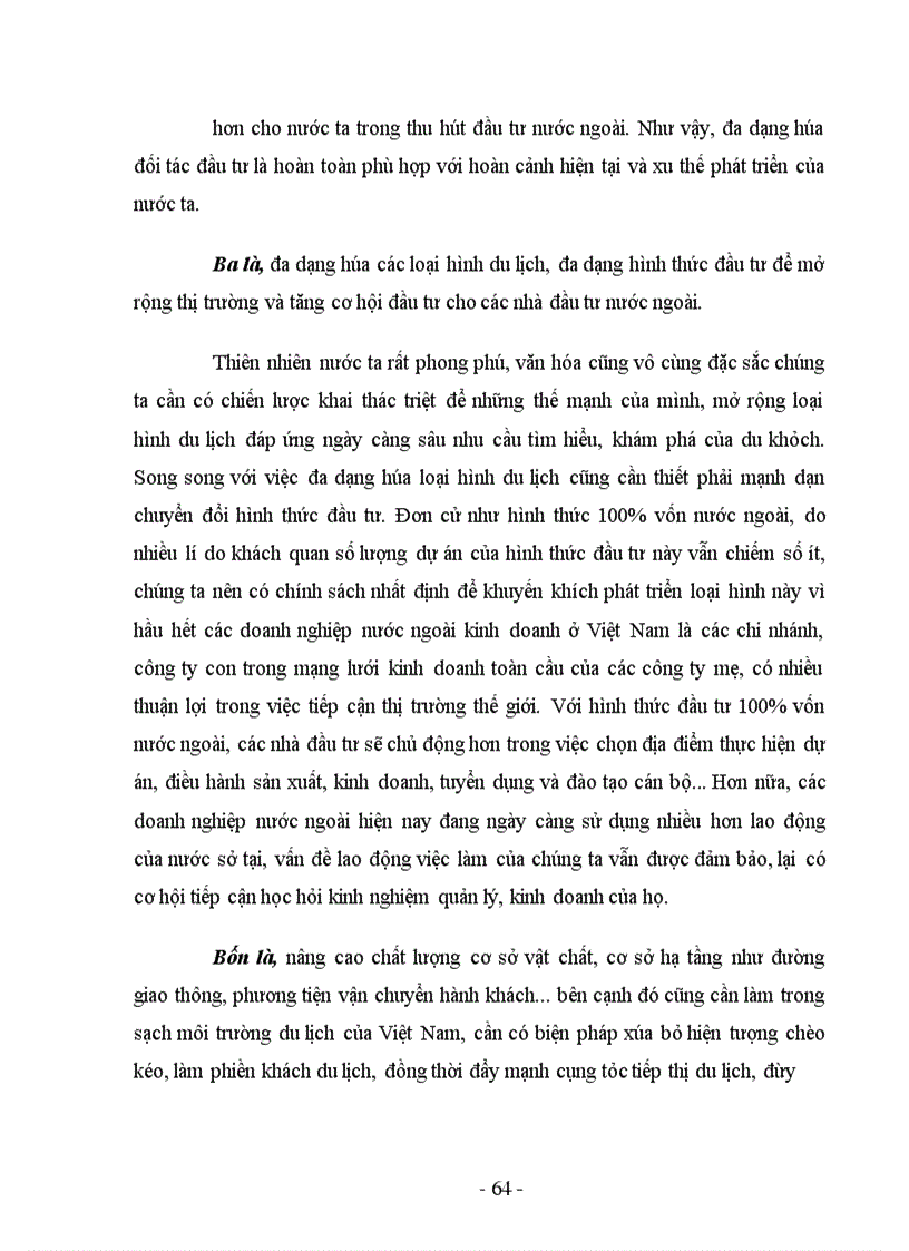 image for page Thực trạng và giải pháp nhằm tăng cường thu hút FDI vào ngành du lịch Việt Nam