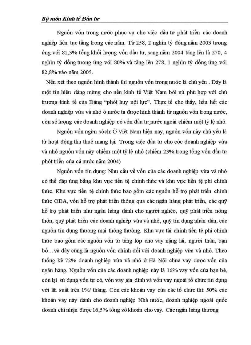 image for page Môi trường đầu tư với sự phát triển của DNNVV Việt Nam