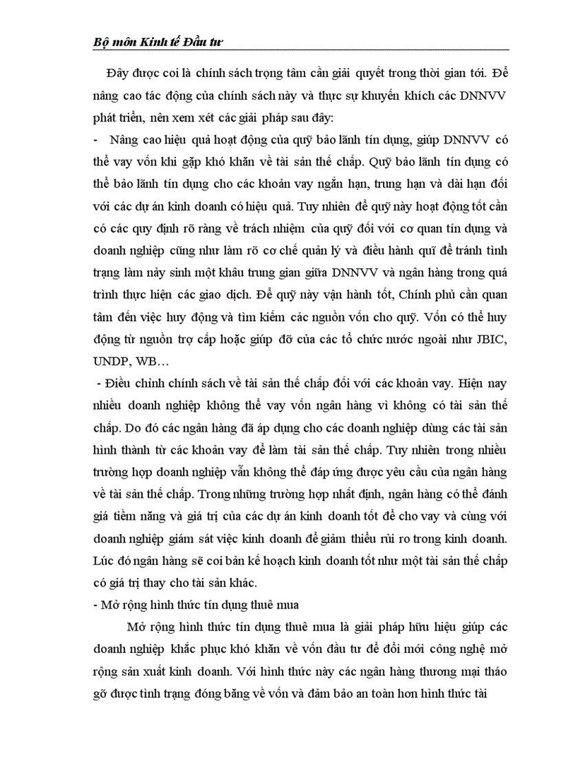 image for page Môi trường đầu tư với sự phát triển của DNNVV Việt Nam