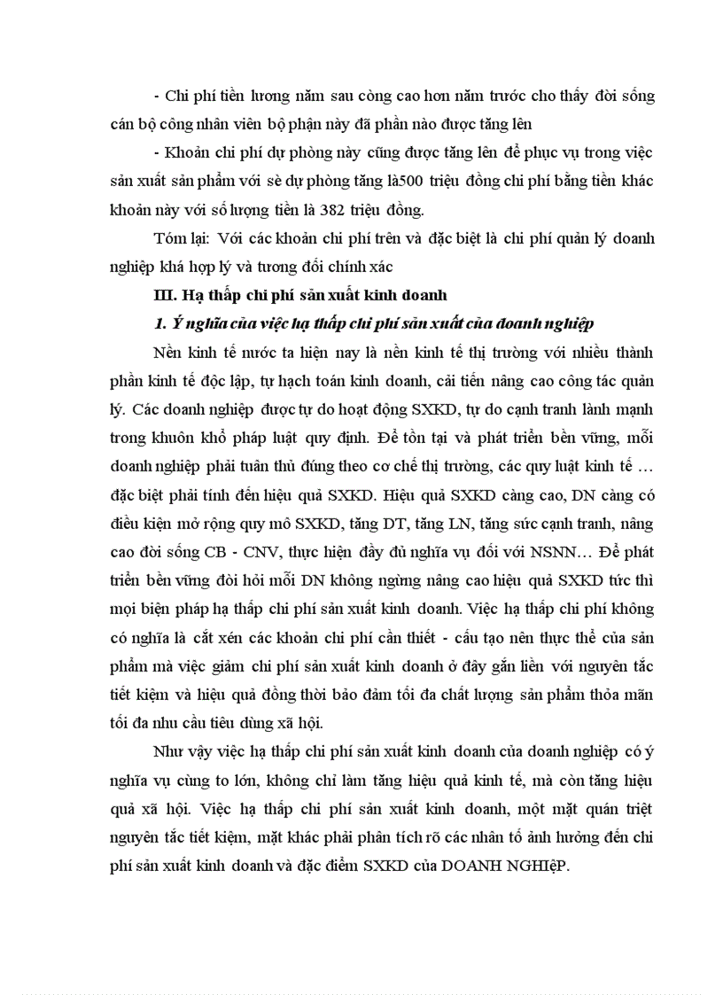 image for page Chi phí sản xuất và các giải pháp hạ thấp chi phí sản xuất kinh doanh tại Công ty Bóng đèn Phích nước Rạng Đông .