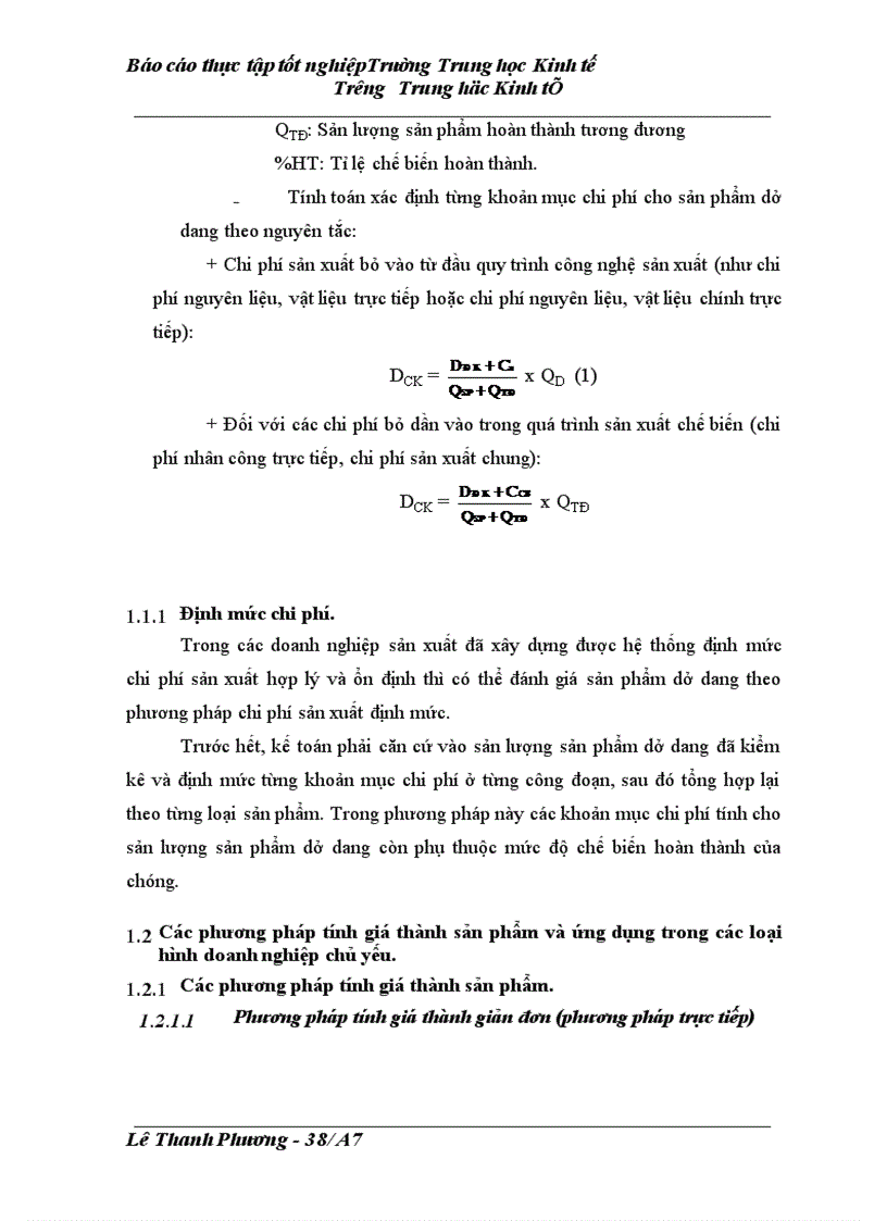 image for page Kề toán chi phí sản xuất và tính giá thành sản phẩm tại Công ty vật tư thiết bị nông sản Thanh Trì - Hà Nội