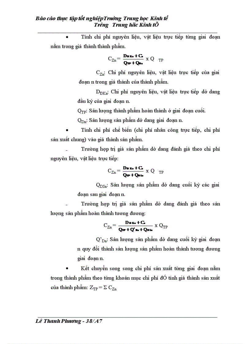 image for page Kề toán chi phí sản xuất và tính giá thành sản phẩm tại Công ty vật tư thiết bị nông sản Thanh Trì - Hà Nội