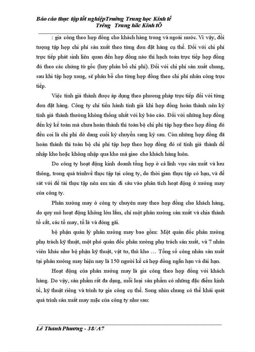 image for page Kề toán chi phí sản xuất và tính giá thành sản phẩm tại Công ty vật tư thiết bị nông sản Thanh Trì - Hà Nội