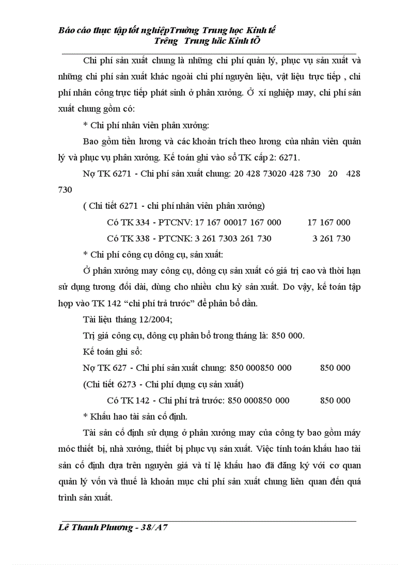 image for page Kề toán chi phí sản xuất và tính giá thành sản phẩm tại Công ty vật tư thiết bị nông sản Thanh Trì - Hà Nội
