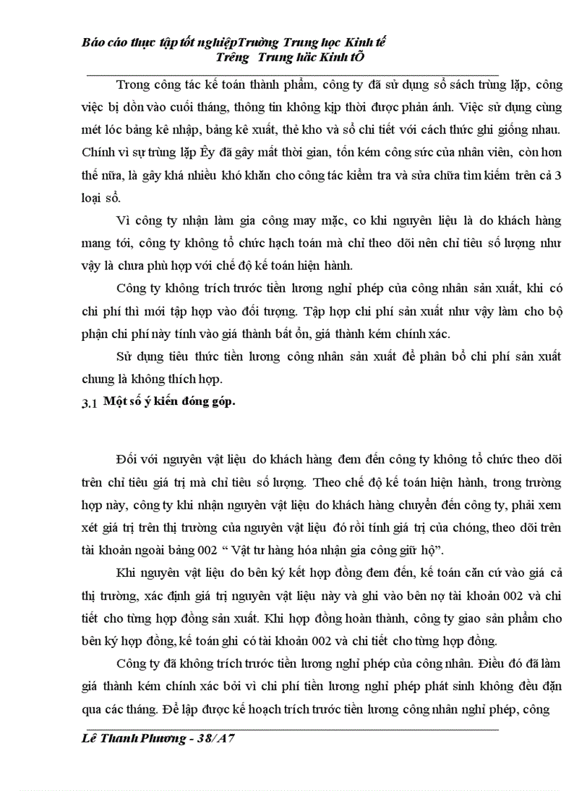 image for page Kề toán chi phí sản xuất và tính giá thành sản phẩm tại Công ty vật tư thiết bị nông sản Thanh Trì - Hà Nội