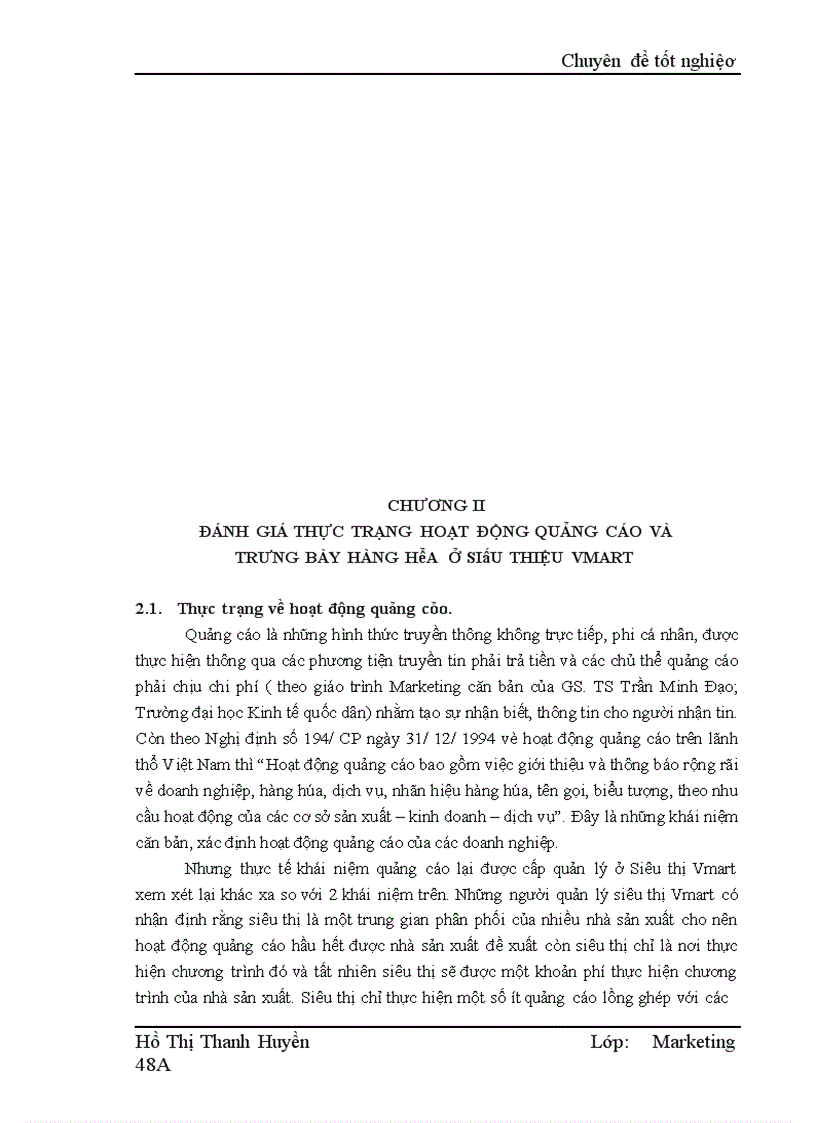image for page Các giải pháp nâng cao hiệu quả quảng cáo và trưng bày hàng hóa ở siêu thị Vmart