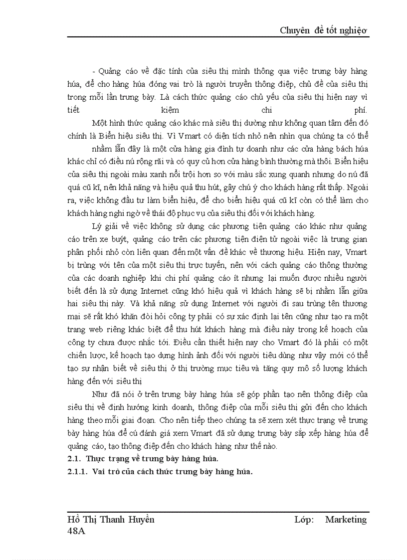 image for page Các giải pháp nâng cao hiệu quả quảng cáo và trưng bày hàng hóa ở siêu thị Vmart
