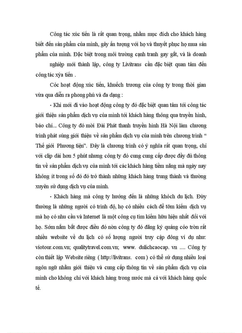 image for page Giải pháp marketing nhằm thu hút khách hàng tại Công ty Cổ phần Vận tải và Thương mại Liên Việt
