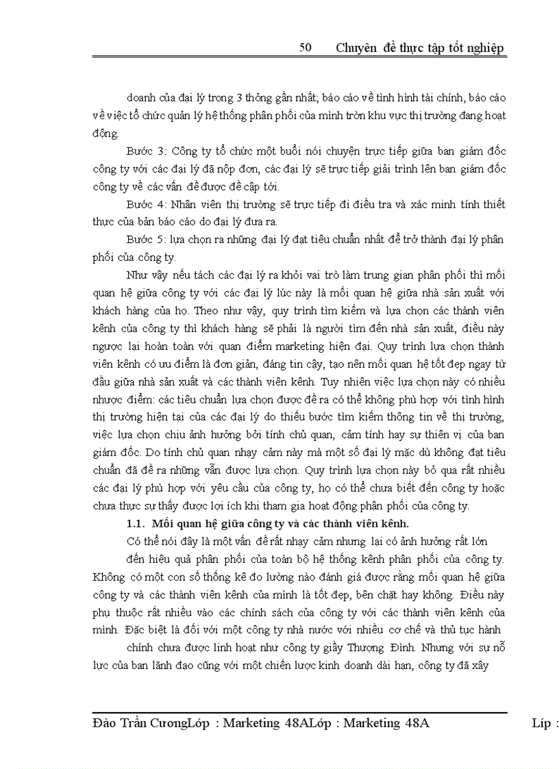 image for page Hoàn thiện kênh phân phối của công ty TNHH nhà nước một thành viên giầy Thượng Đình