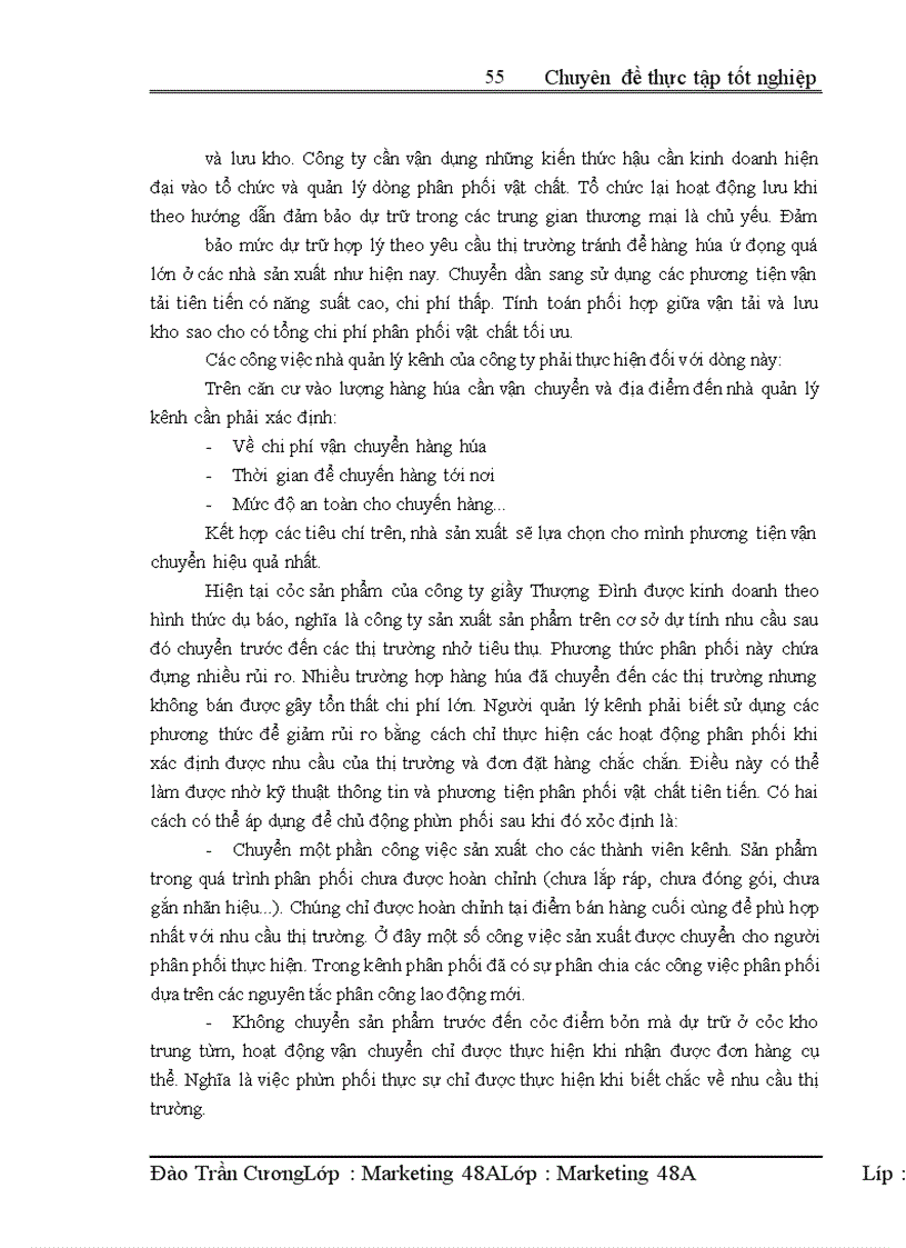 image for page Hoàn thiện kênh phân phối của công ty TNHH nhà nước một thành viên giầy Thượng Đình