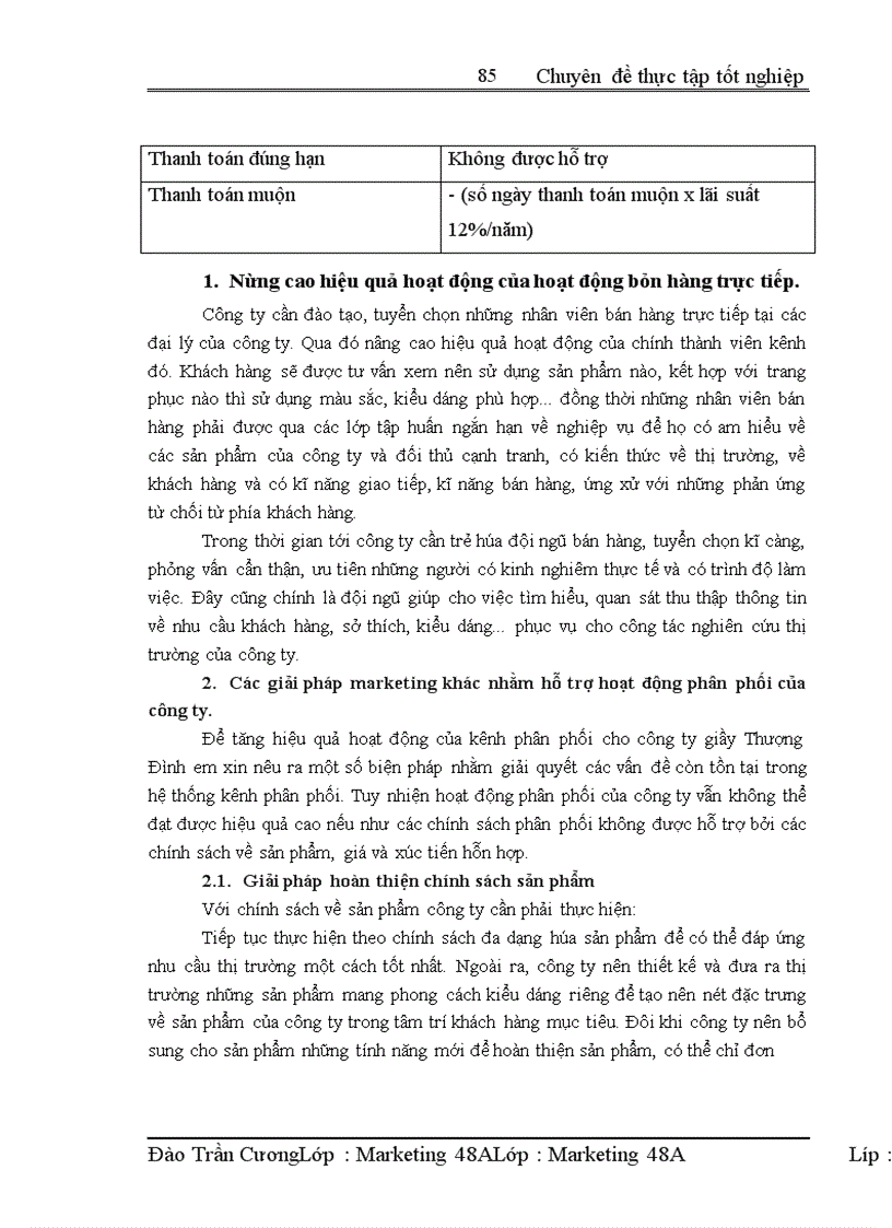 image for page Hoàn thiện kênh phân phối của công ty TNHH nhà nước một thành viên giầy Thượng Đình