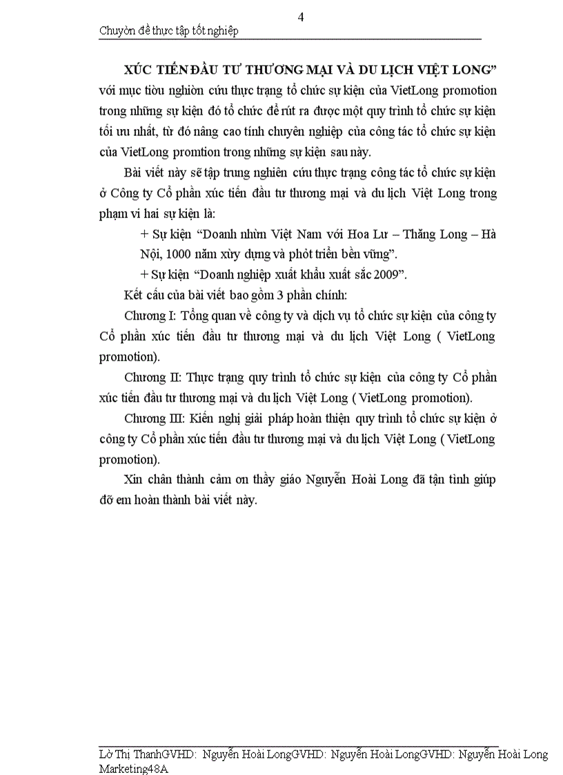 image for page Hoàn thiện quy trình dịch vụ tổ chức sự kiện của công ty cổ phần xúc tiến đầu tư thương mại và du lịch việt long