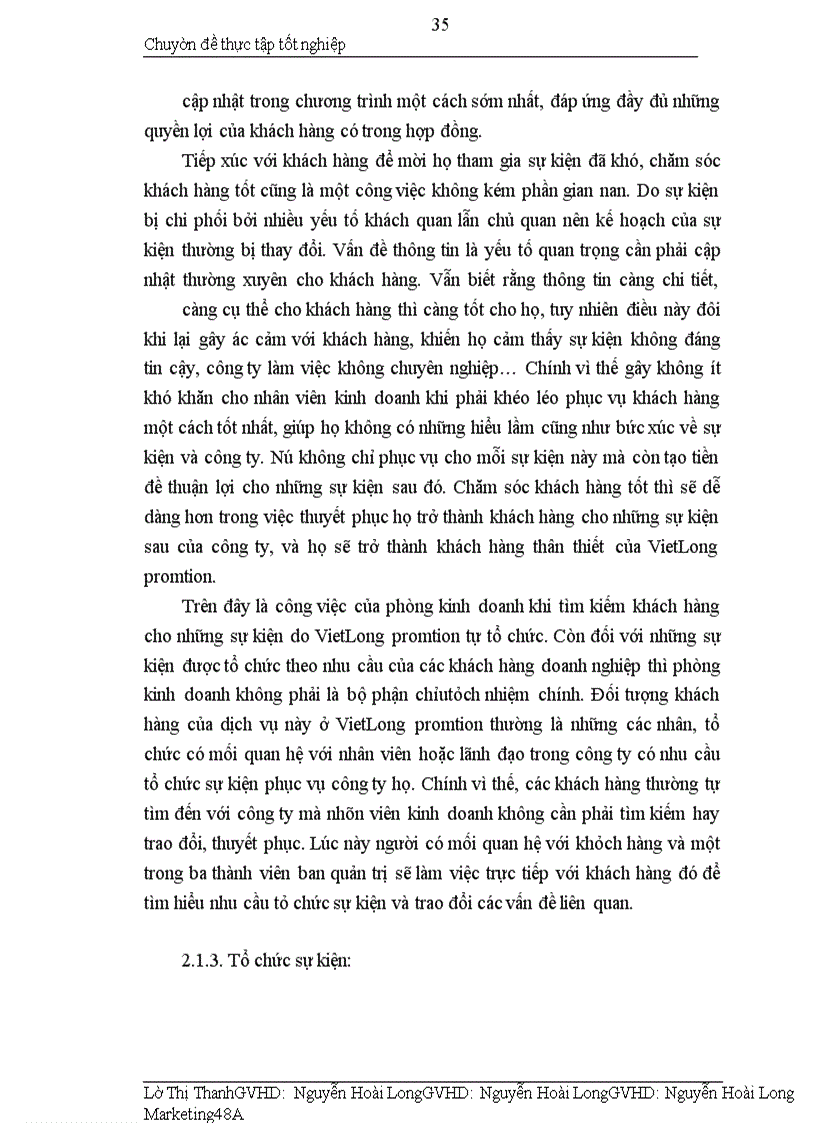 image for page Hoàn thiện quy trình dịch vụ tổ chức sự kiện của công ty cổ phần xúc tiến đầu tư thương mại và du lịch việt long