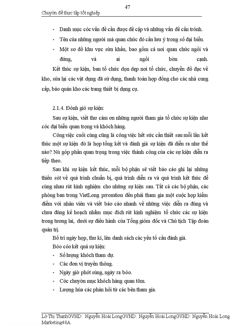 image for page Hoàn thiện quy trình dịch vụ tổ chức sự kiện của công ty cổ phần xúc tiến đầu tư thương mại và du lịch việt long