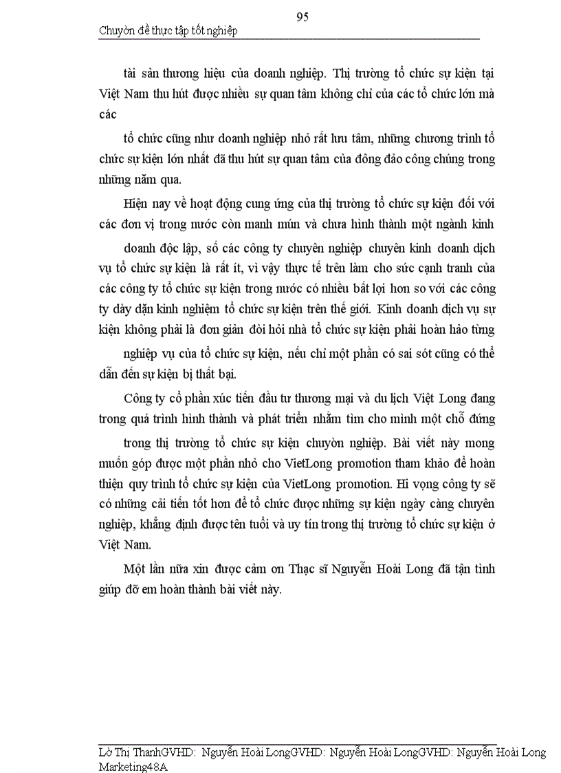 image for page Hoàn thiện quy trình dịch vụ tổ chức sự kiện của công ty cổ phần xúc tiến đầu tư thương mại và du lịch việt long