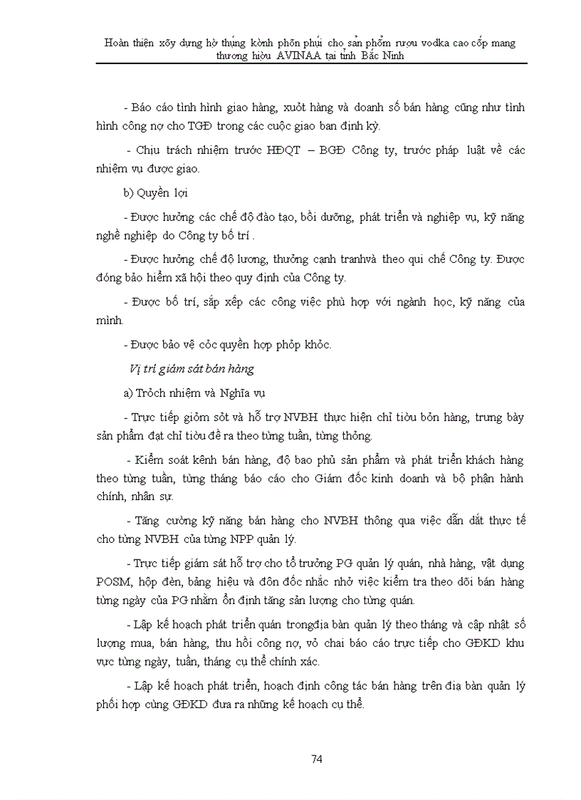 image for page Hoàn thiện xây dựng hệ thống kênh phân phối cho sản phẩm rượu vodka cao cấp mang thương hiệu avinaa tại tỉnh bắc ninh