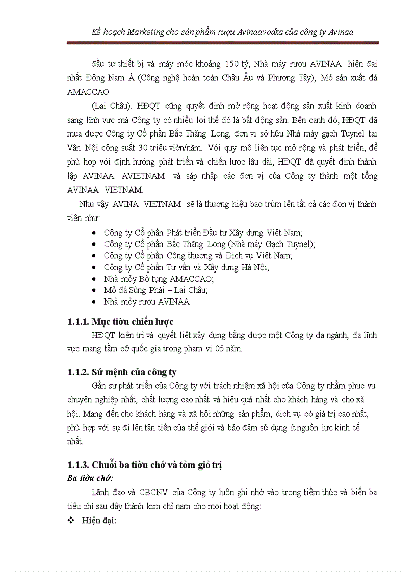 image for page Kế hoạch marketing cho sản phẩm rượu avinaaavodka của công ty avinaa hà nội – 05